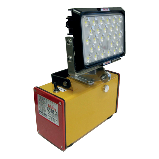 Arbeitsscheinwerfer TEKLITE PLU-LED 50 W, 27 PowerLEDs, 8.500 Lumen, Blei-Gel-Akku 12 V/12 Ah. OhneLadegerät