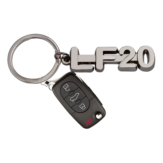 Schlüsselanhänger LF 20, Schriftzug Metallverchromt