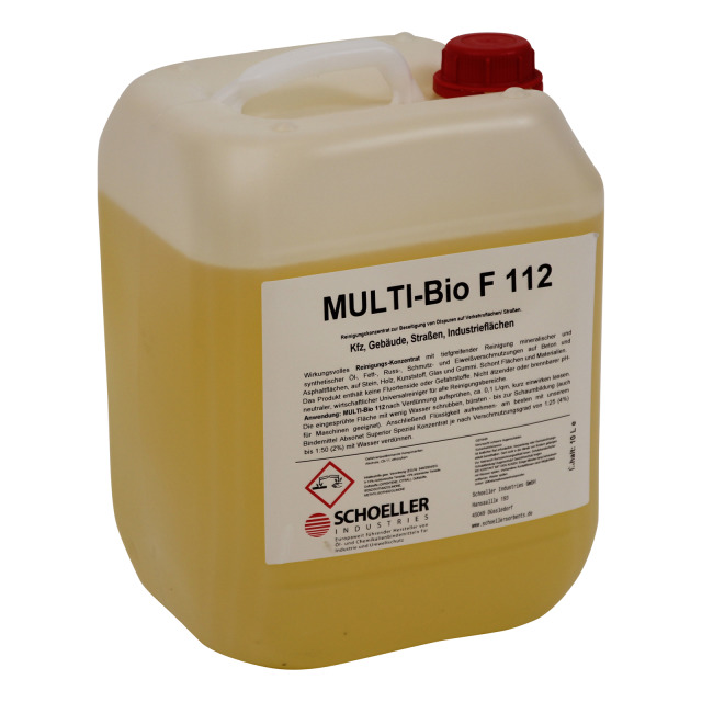 Entölungsmittel SCHÖLLER MultiBio F112, 10-l-Kanister, Verdünnung mit Wasser bis 1:50