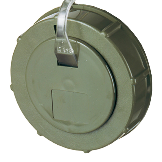 Bajonett-Verschlussdeckel MENNEKES für CEE-Anbausteckdose, bronzegrün
