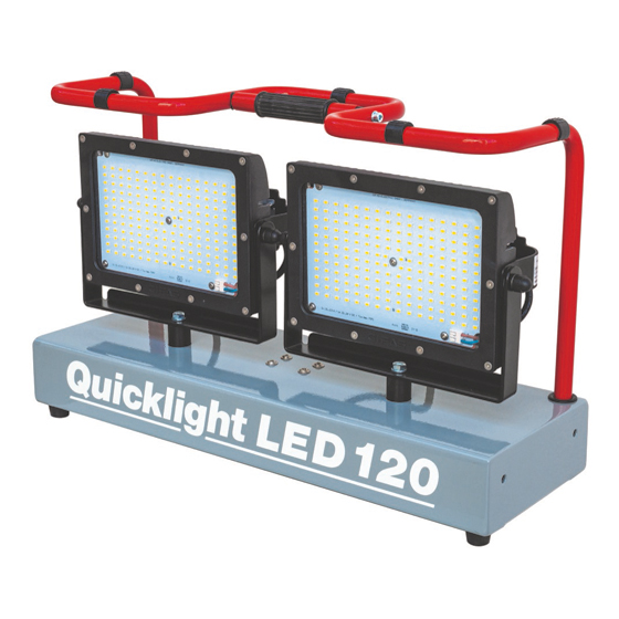 Beleuchtungseinheit MÜLLER Quicklight LED 120, mit2 Flutlichtstrahlern FlutLED W 60, je 7.700 Lumen, 10 m Anschlussleitung mit Stecker IP68