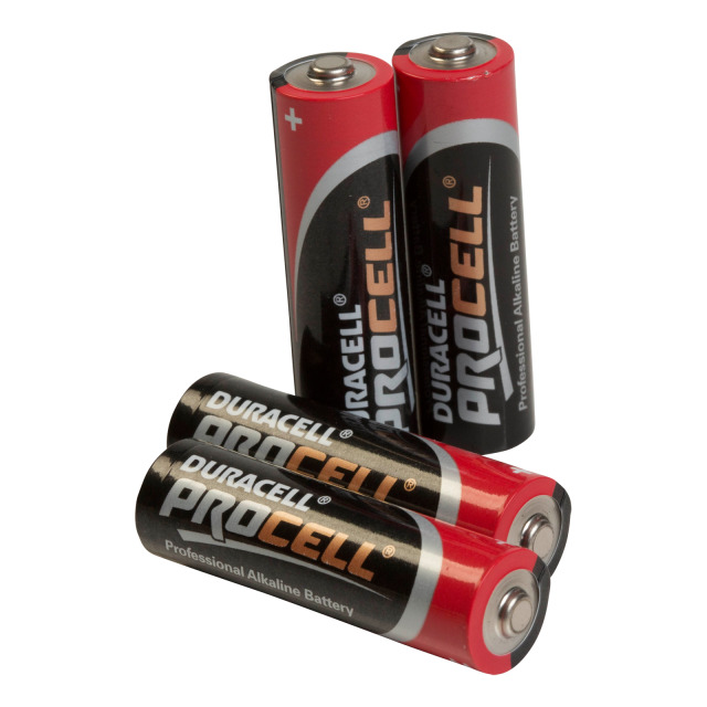 Industriebatterie PÖLZ 1,5 V, IEC 6LR, ANSI AA. Packung mit 4 Stück
