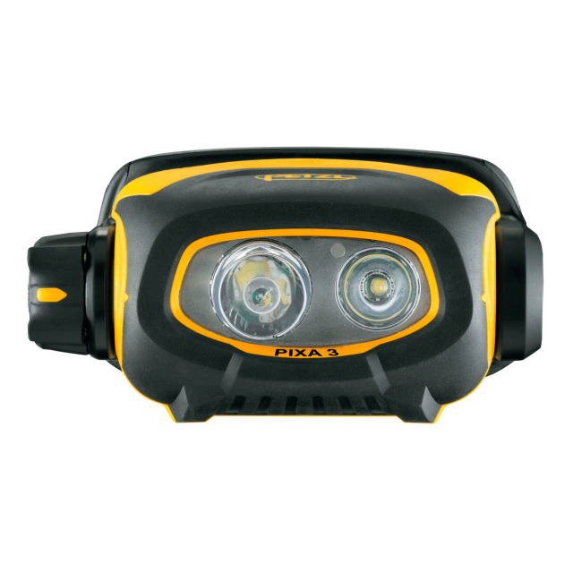 Stirnlampe PETZL PIXA 3, ATEX-Zulassung, 3 Leuchtmodi, mit 2 AA-Batterien, ohne Kopfband, 3 Jahre Garantie