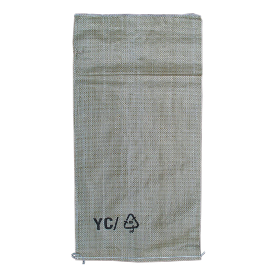 Sandsack aus Chemiefasergewebe, 300x600 mm. Mit angeheftetem Verschlussband, ungefüllt