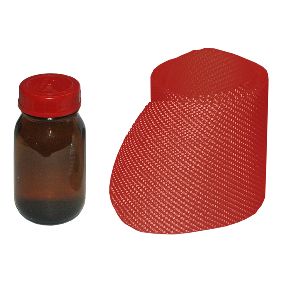 Schlauch-Reparaturssatz rot ESCHBACH, bestehend aus 1 m Schlauchmaterial rot, 100 ml Kleber