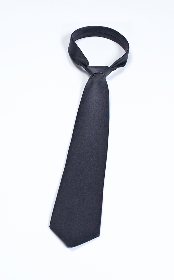 Krawatte HAUCKE, schwarz, ohne Emblem