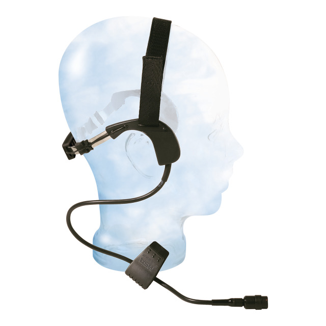 Hör-Sprechgarnitur MSA L´COM, Kopfbügelsystem, mitFunkgerätestecker