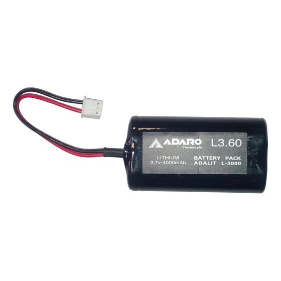 LiIon-Akku 3,7 V/4,0 Ah für Handlampe ADALIT L-3000