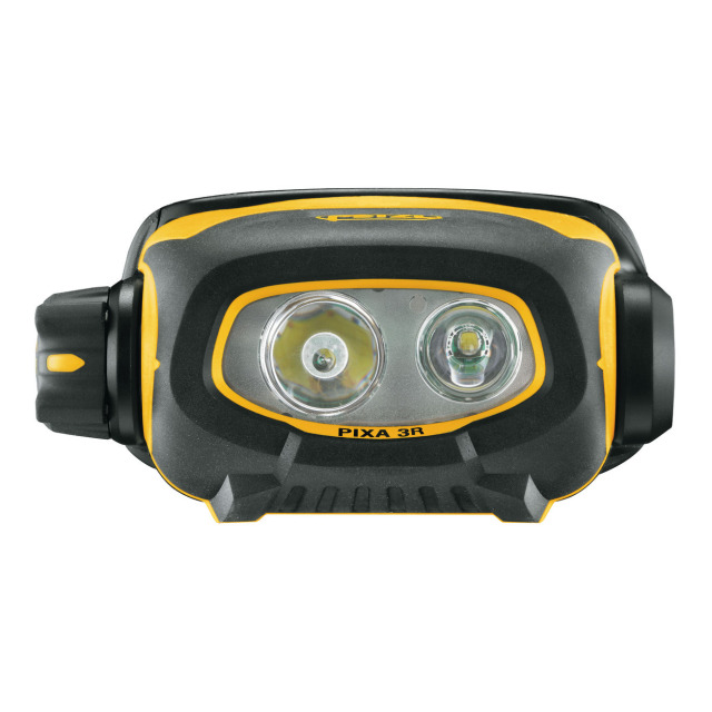 Stirnlampe PETZL PIXA 3R, ATEX-Zulassung,  3 Leuchtmodi, mit LiPo-Akku und Ladegerät 230 V, Kopfband, 3 Jahre Garantie