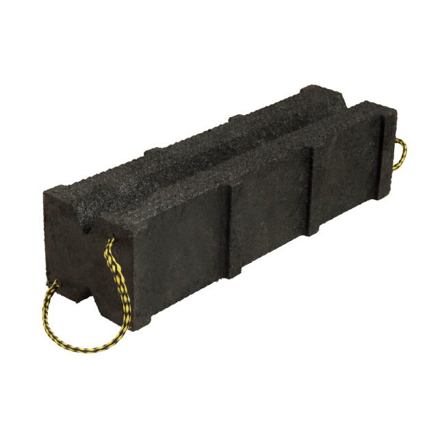 Abstützsystem WEBER Stab-Fix 4-Kant 150, aus recyceltem Kunststoff (PE), Farbe schwarz