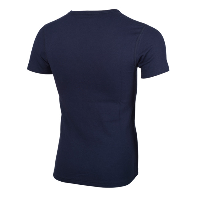 Funktions-T-Shirt COMAZO mit V-Ausschnitt, 1/4 Arm, 60% Baumwolle/40% Polyamid, marine