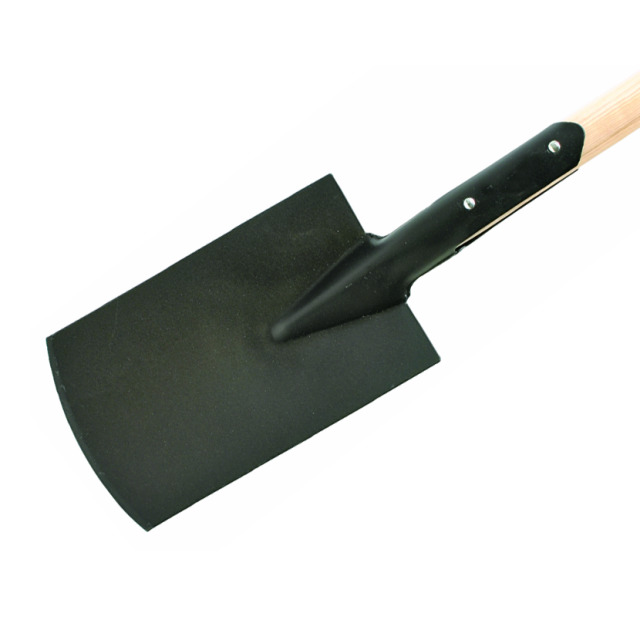 Spaten DIN 20127, Spatenblatt schwarz gepulvert, Blattgröße 285x180 mm, CY-Stiel aus Eschenholz, Länge 1135 mm