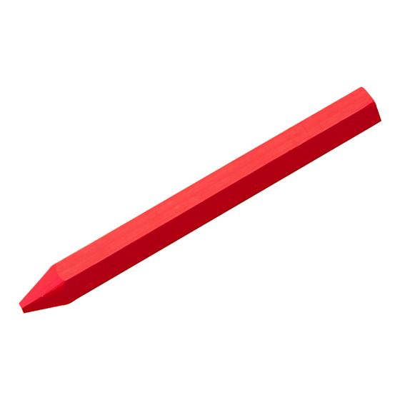 Signierkreide rot, Länge 110 mm, auch auf nassem Untergrund schreibend. Passend für Kreidefallstift