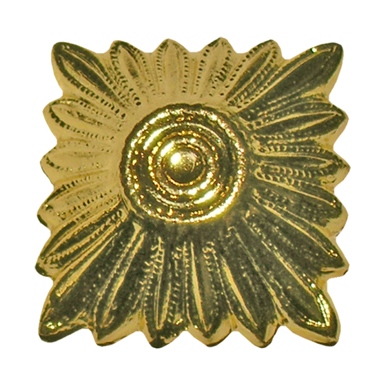 Dienstgradstern 19 mm Ø, goldfarbig, aus Aluminium, mit Splint