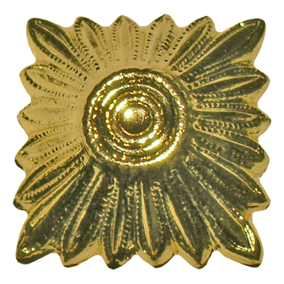 Dienstgradstern 21 mm Ø, goldfarbig, aus Aluminium, mit Splint