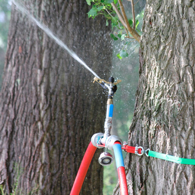 Kreisregner Baum ICONOS, Wurfweite bis 18 m, Wasse rverbrauch bis 40 l/min, Ein-Ausgang Storz C 