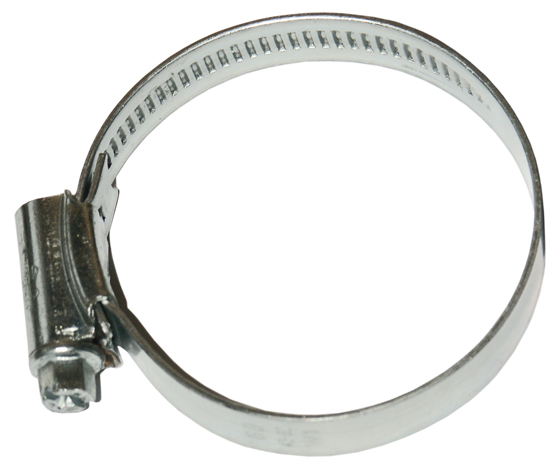 Schlauchschelle Spannbereich 40-60 mm, DIN 3017. Glanzverzinkter Stahl