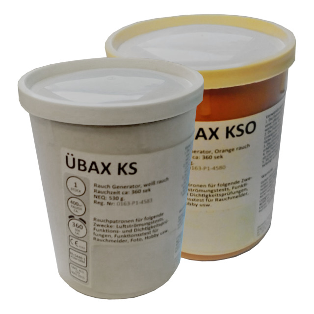 Übax-Raucherzeuger KSO AX 430, für 400 m³ orangenRauch, 430 g-Dose
