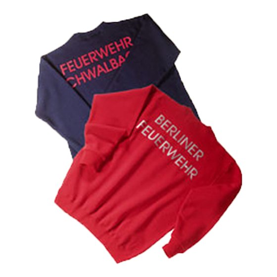 Sweatshirt, 80% Ringspinn-Baumwolle/20% Polyester,schwere Stoffqualität, Set-in-Sleeve, Farbe rot