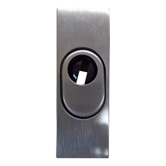 Kernziehschutzrosette für Schlüsseltresor, ausEdelstahl, auf der Tür befestigt
