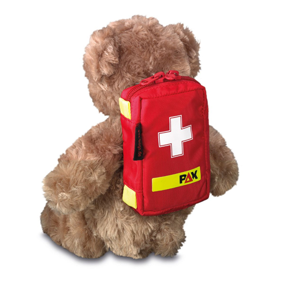 Plüschtier PAX Tröstebär Bodo, mit Mini-Sanitätsrucksack auf dem Rücken
