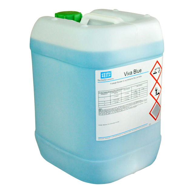 Waschkraftverstärker SEITZ Viva Blue, flüssiger Booster für synthetische Fette und Öle, 20-l-Kanister