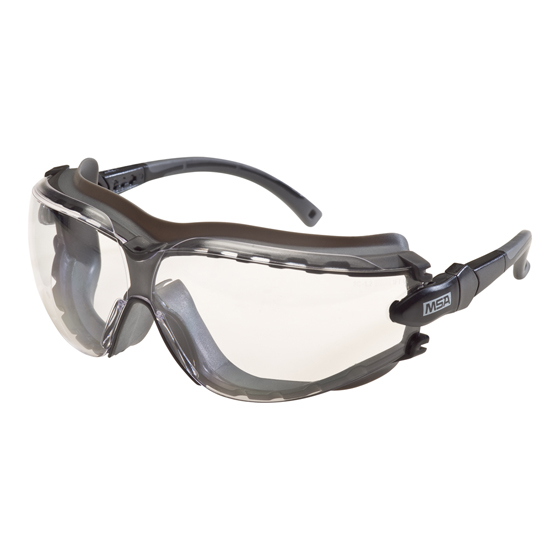 Schutzbrille MSA Altimeter, Fassung EN 166-FT, mitaustauschbaren Bügeln und Kopftrageband , PSA II