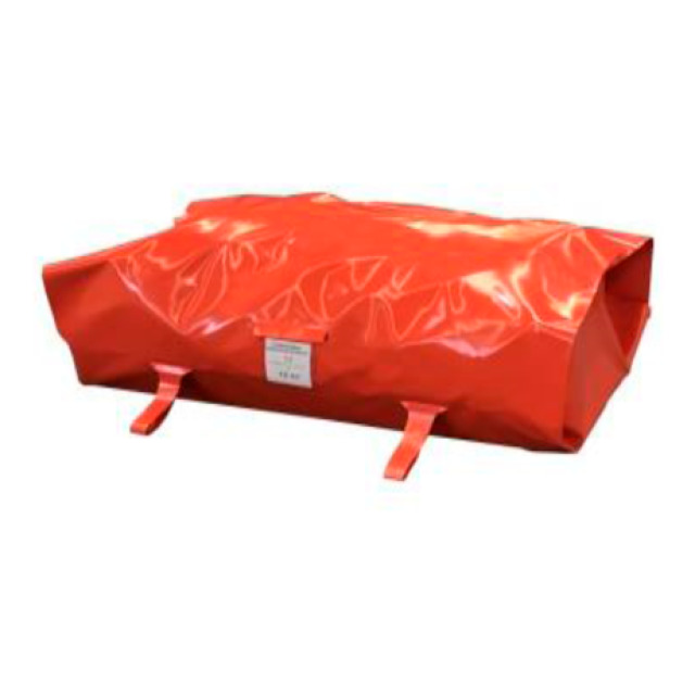Packtasche FALTSILO, aus PVC-beschichtetem PES-Gewebe, für Unterlegplane 5x5 m und 7x7 m