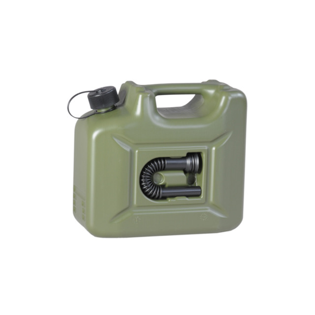 Benzinkanister PROFI 10 l, mit GGVS-Zulassung, aus Kunststoff, Farbe oliv