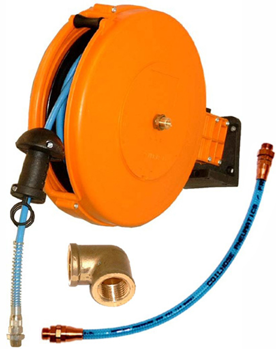 Automatik-Schlauchaufroller BEOS Stand By Flex STD260, mit 6 m PU-Schlauch